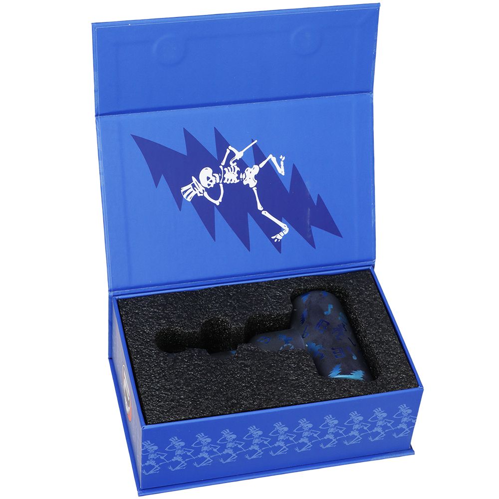 Grateful Dead x Pulsar Ethereal Music Etched Glass Hammer Bubbler - 5"